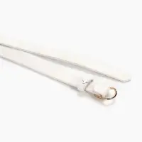 Ремень женский, 1.8&times;105 см, золотистая пряжка, белый