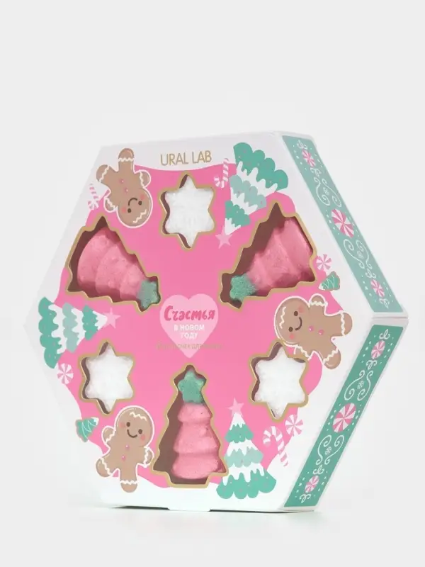 Бомбочки для ванны «Счастья в Новом году», набор 6 шт, URAL LAB Бомбочки для ванны «Счастья в Новом году», набор 6 шт, URAL LAB