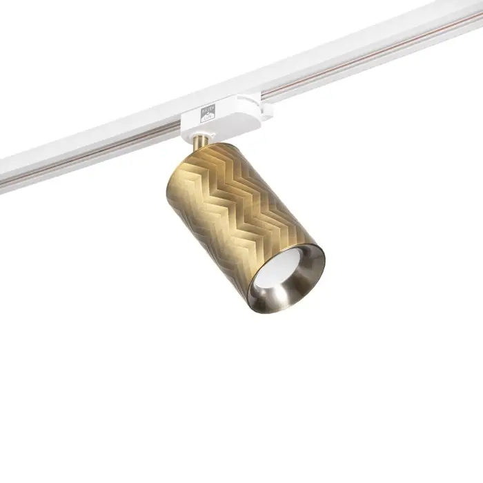 Светильник трековый BayerLux Simple &laquo;Астер&raquo; GU10, 220 В, 7.5&times;7.5&times;20 см, золото