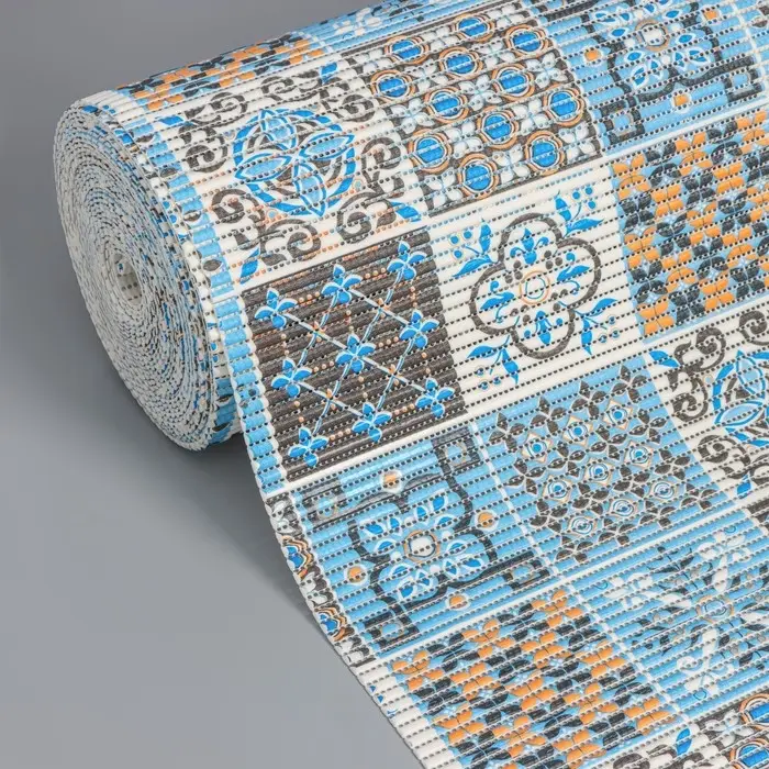 Коврик для ванной комнаты «Преображение», ширина 80 см, рулон 15 м, оранжево-синий Коврик для ванной комнаты «Преображение», ширина 80 см, рулон 15 м, оранжево-синий