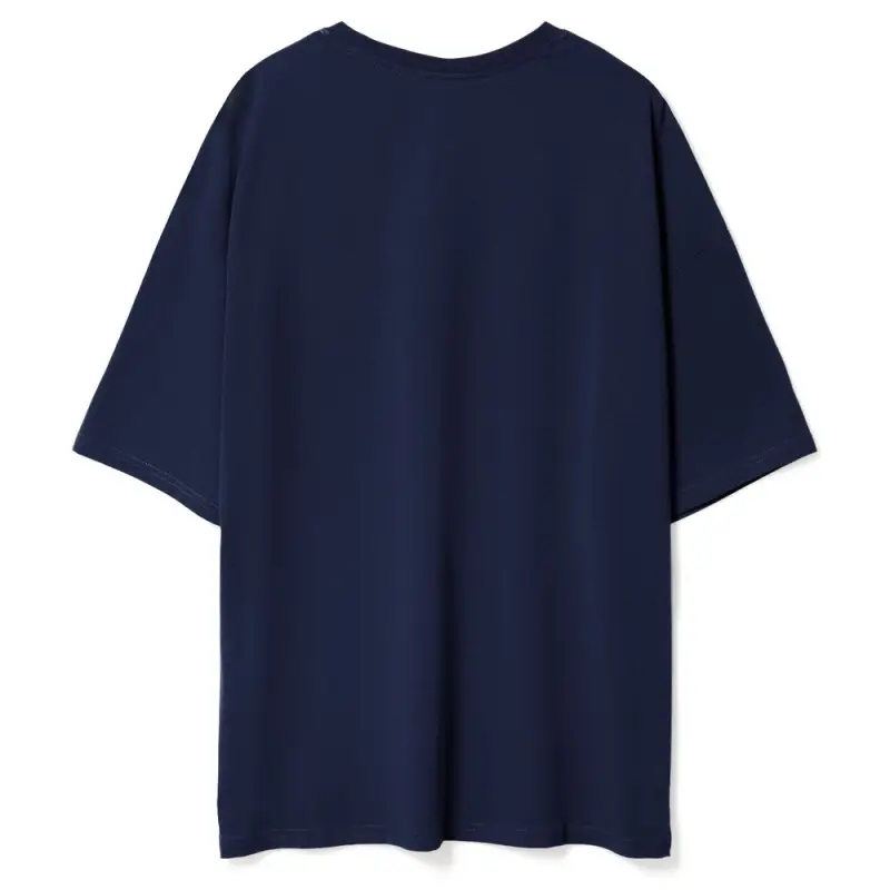 Футболка унисекс оверсайз Crosstown, темно-синяя, размер S