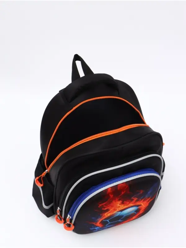 Ранец с эргономичной спинкой 3 отделения, средний "Футбол"