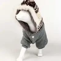 Комбинезон "Лапландия", с подкладом, размер S (ДС 25, ОГ 35, ОШ 25см), серый/бордо Комбинезон "Лапландия", с подкладом, размер S (ДС 25, ОГ 35, ОШ 25см), серый/бордо