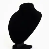 Бюст для украшений QF, 15.5&times;10&times;25 см, h=25 см, чёрный