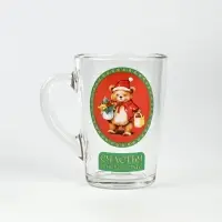 Кружка новогодняя стеклянная &laquo;Мишка&raquo;, 300 мл