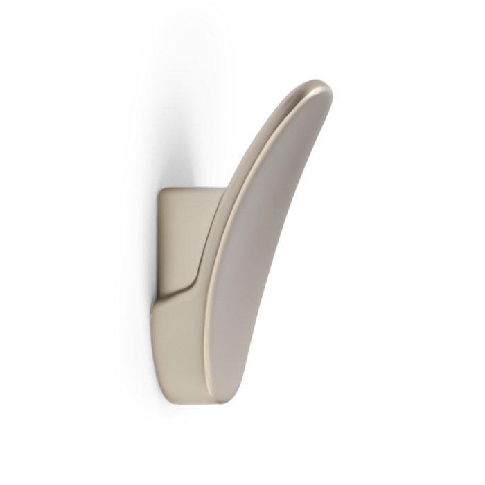 Крючок мебельный CAPPIO PLATE, однорожковый, цвет матовый никель