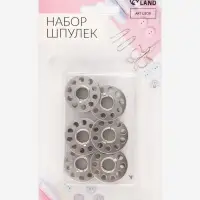 Набор шпулек, d=2 см, 6 шт., металл