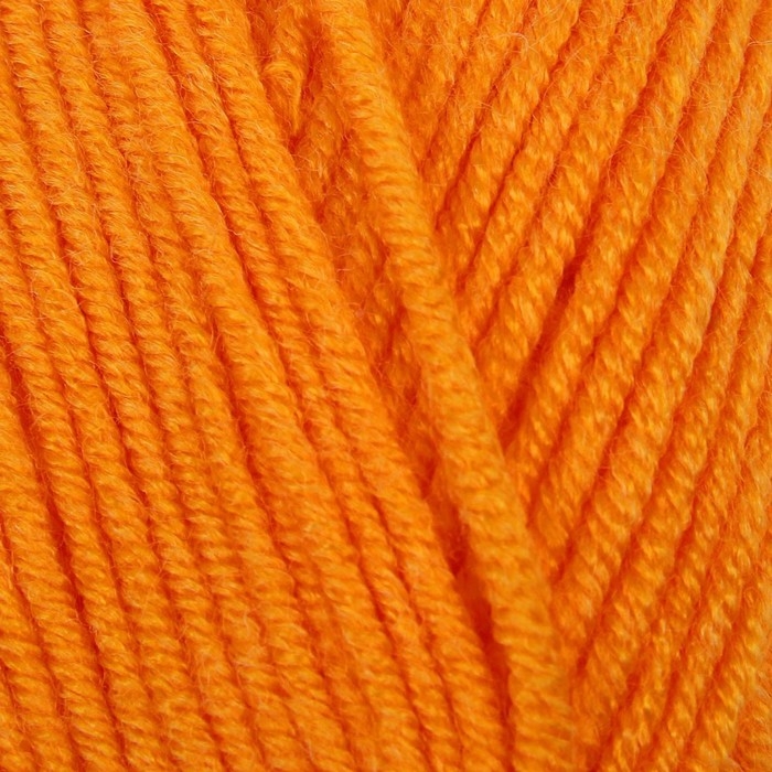 Пряжа для вязания спицами, крючком ALIZE, Baby Best, 10% бамбук, 90% акрил, 240 м/100 г, (336 оранжевый)