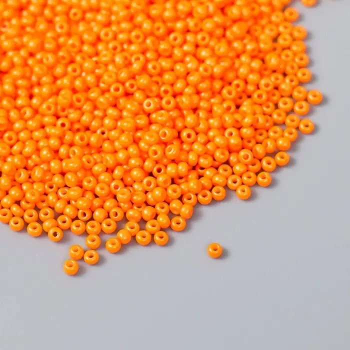 Бисер стекло 12/0  Бисер стекло 12/0 "Тыквенный" 15 гр