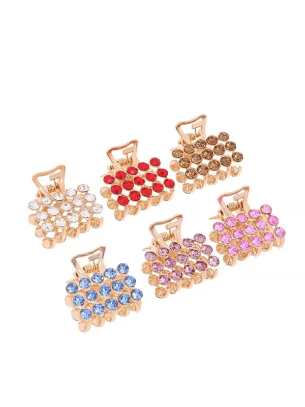 Крабик для волос «Классик», 2.5 см, золото МИКС