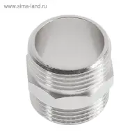 Ниппель CTM, 3/4", наружная резьба, никелированная латунь