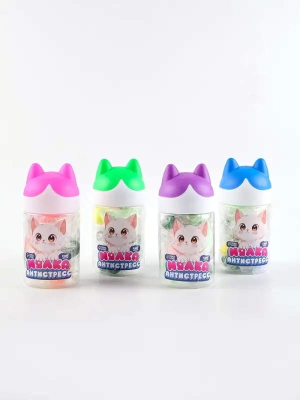 Антистресс сквиш мялка «Мяу», в банке Антистресс сквиш мялка «Мяу», в банке