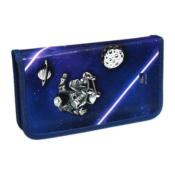 Пенал 1 секция 115 х 205 х 30 мм, Calligrata Пенал 1 секция 115 х 205 х 30 мм, Calligrata "Космос", ламинированный картон