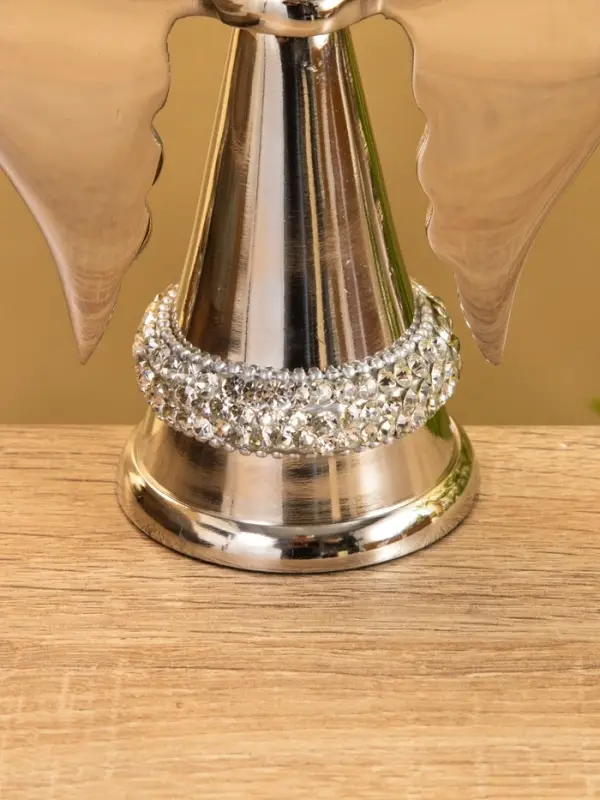 Подсвечник  Подсвечник "Крылья" с кристаллами, алюминий 11х6,5х16 см