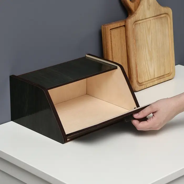 Хлебница деревянная Доляна &laquo;Дом, там где тепло&raquo;, 20.5&times;28.5&times;13 см