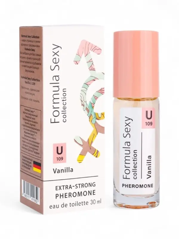Туалетная вода женская с феромонами Formula Sexy collection Vanilla U109, 30 мл Туалетная вода женская с феромонами Formula Sexy collection Vanilla U109, 30 мл
