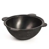 УЦЕНКА Казан чугунный, 6 л, плоское дно, нет крышки