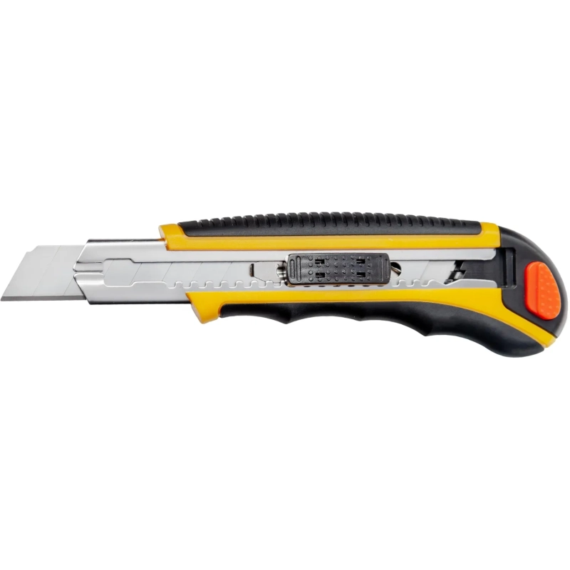 Нож универсальный 18 мм Attache Selection&nbsp; с резин.вставк.+6 зап.лезвий