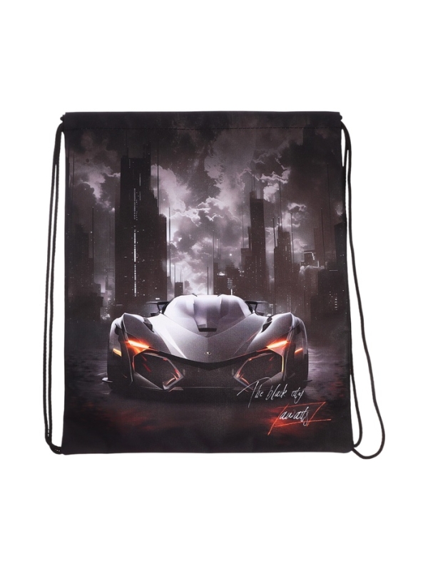 Мешок для обуви, 435×360 мм, Stavia (плотность 600D) «Машина + небоскребы» Мешок для обуви, 435×360 мм, Stavia (плотность 600D) «Машина + небоскребы»