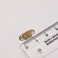 Замок винтовой 7&times;3 мм, 10 шт. цвет золото