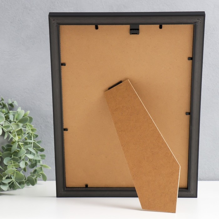 Фоторамка пластик Фоторамка пластик "Gloria" 21х30 см, с паспарту, чёрный