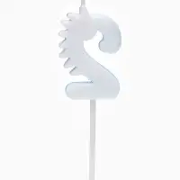 Свеча для торта цифра 2 «Зверюшка», 5 см Свеча для торта цифра 2 «Зверюшка», 5 см