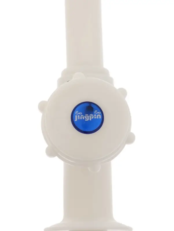 Кран на одну воду ZEIN Z2019, круглая ручка, пластик, высокий R-образный излив, белый