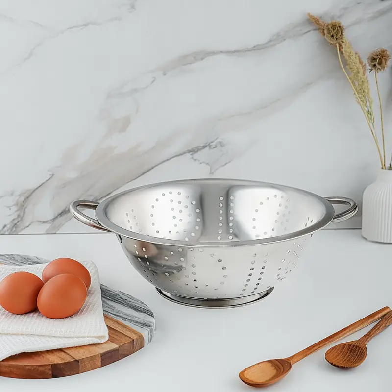 VETTA Дуршлаг на ножке "Классика", нерж.сталь, 28см