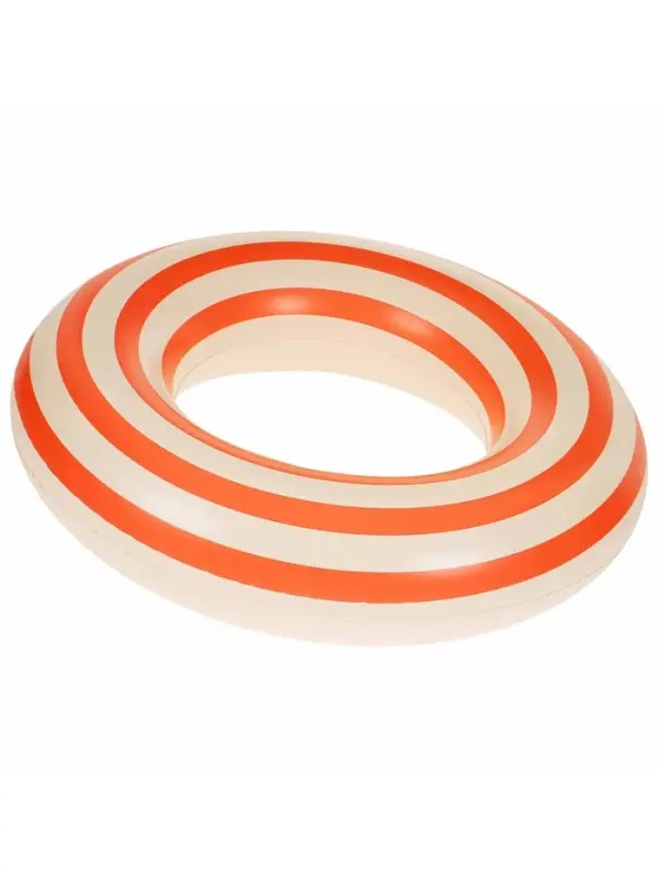 Круг для плавания &laquo;На волне&raquo;, надувной, d=65 см, от 7 лет, бело-оранжевый