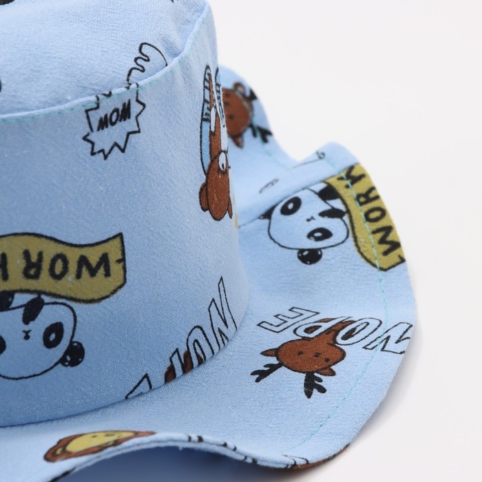 Панама детская Панама детская "Зверушки" MINAKU, цв,голубой , р-р 50