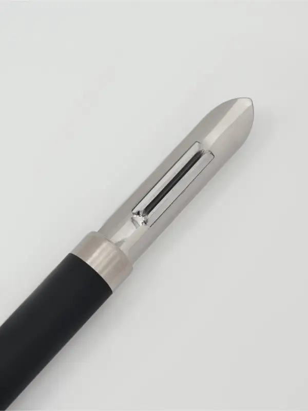 Овощечистка Доляна Venus, 18.5 см, ручка софт тач, чёрная