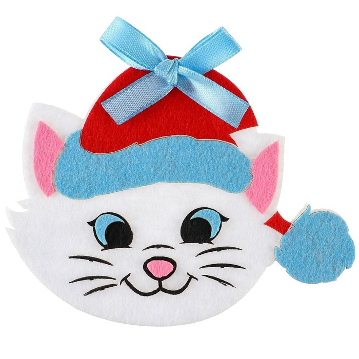 Набор для творчества на Новый год Набор для творчества на Новый год "Подвеска из фетра", Коты Аристократы