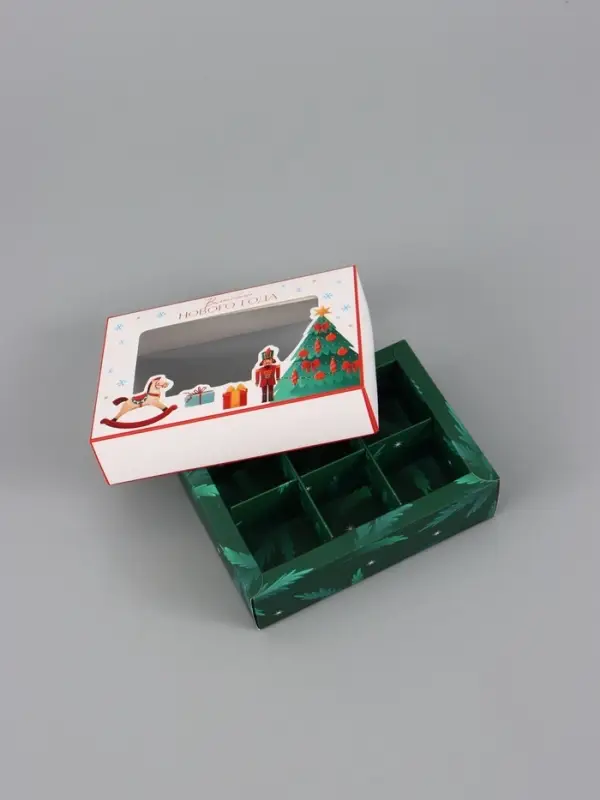 Коробка для 6 конфет &laquo;Волшебного Нового года!&raquo;, 13.5&times;9.8&times;3.8 см