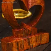 Сувенир &laquo;Сердце любви&raquo;, 10&times;7&times;2 см, дерево