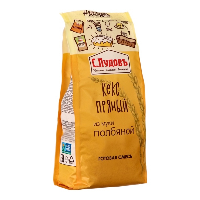 Пряный кекс из полбяной муки  Пряный кекс из полбяной муки "С.Пудовъ", 300 г