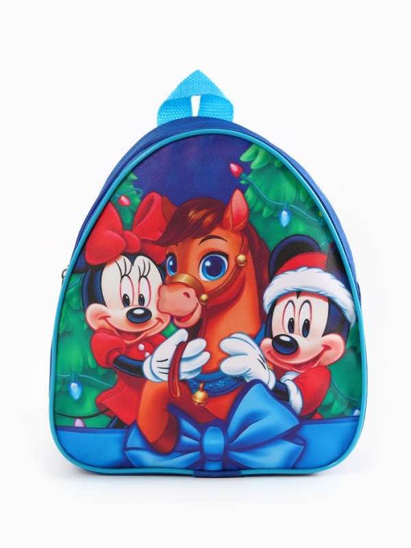 Рюкзак детский новогодний «Символ года 2026 - Лошадка», 23х21х10 см, Микки Маус