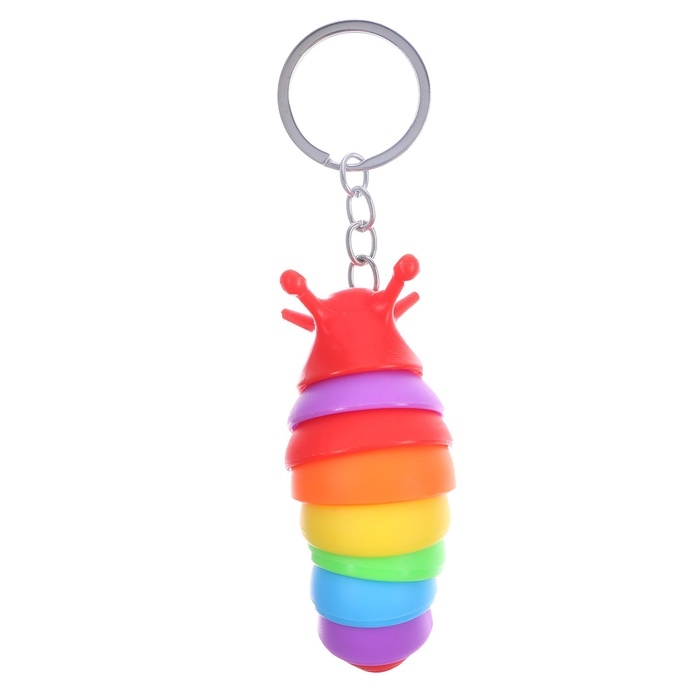 Игрушка антистресс гусеница «Чик-чирик», цвета МИКС, брелок, в шоубоксе Игрушка антистресс гусеница «Чик-чирик», цвета МИКС, брелок, в шоубоксе