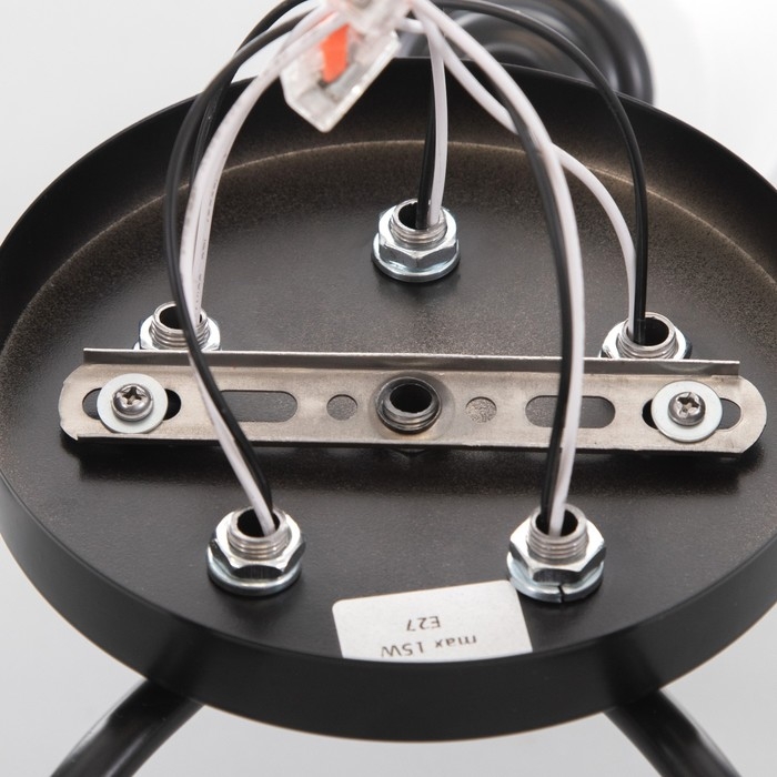 Люстра Люстра "Онлайн" (цилиндр) 5х15Вт Е27 МОДЕЛЬ: BR 00238 черный/прозрачный