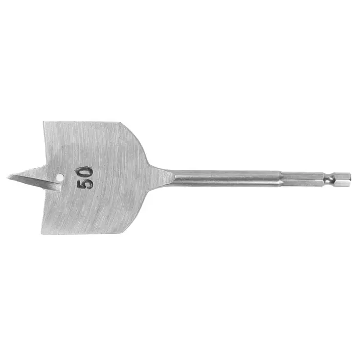 Сверло по дереву перовое ТУНДРА, шестигранный хвостовик, 50&times;152 мм