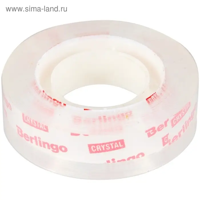 Клейкая лента канцелярская 12 мм х 33 м Berlingo, прозрачная Клейкая лента канцелярская 12 мм х 33 м Berlingo, прозрачная