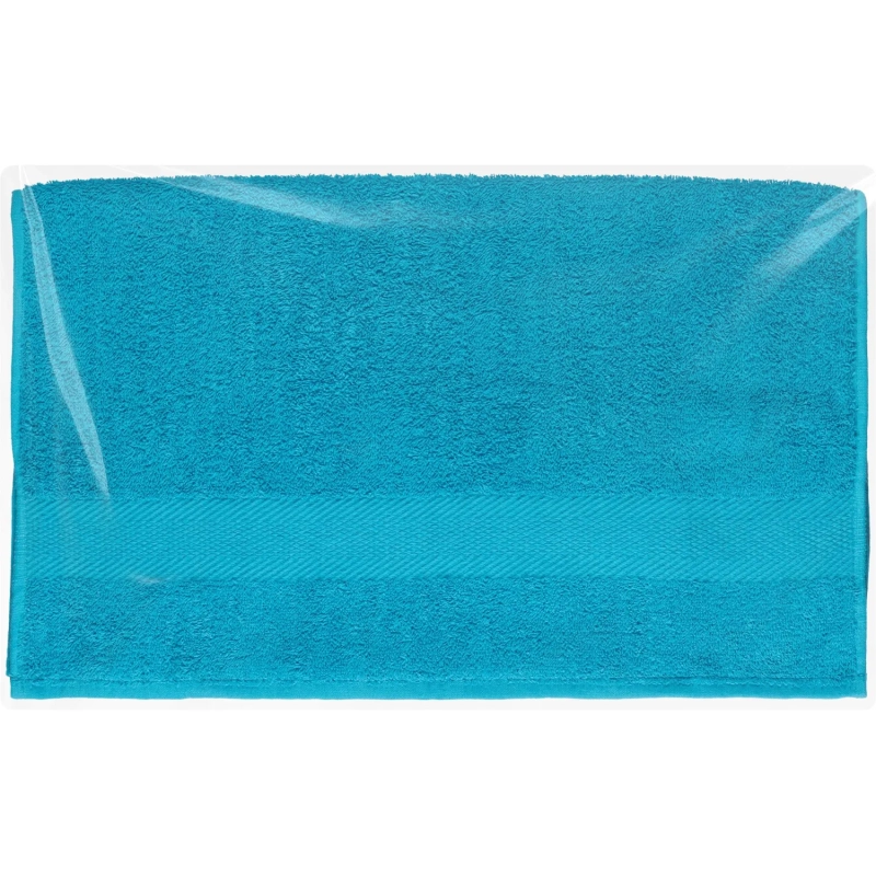Набор полотенец махровых бордюр 440 г/м2, 50х90 ярко-бирюзовый, 10шт