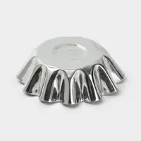 Форма для выпечки ромовой бабы, d=11.1 см, h=3.6 см, жесть, серебристая