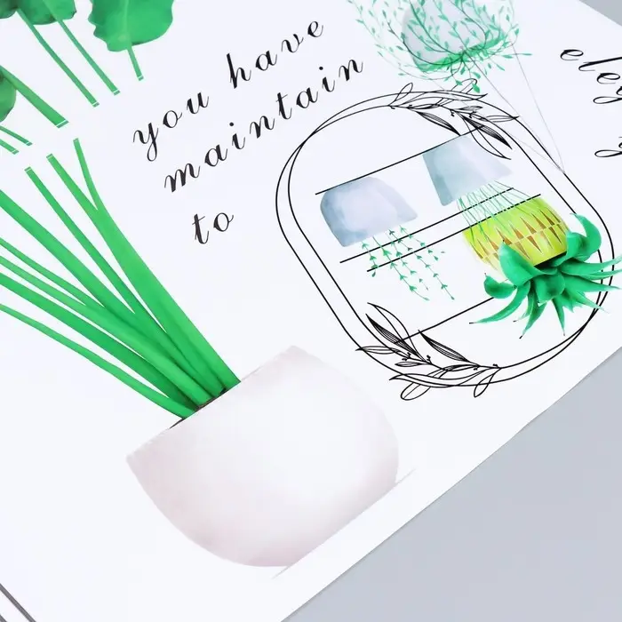 Наклейка интерьерная цветная &laquo;Комнатные растения&raquo;, 60&times;90 см