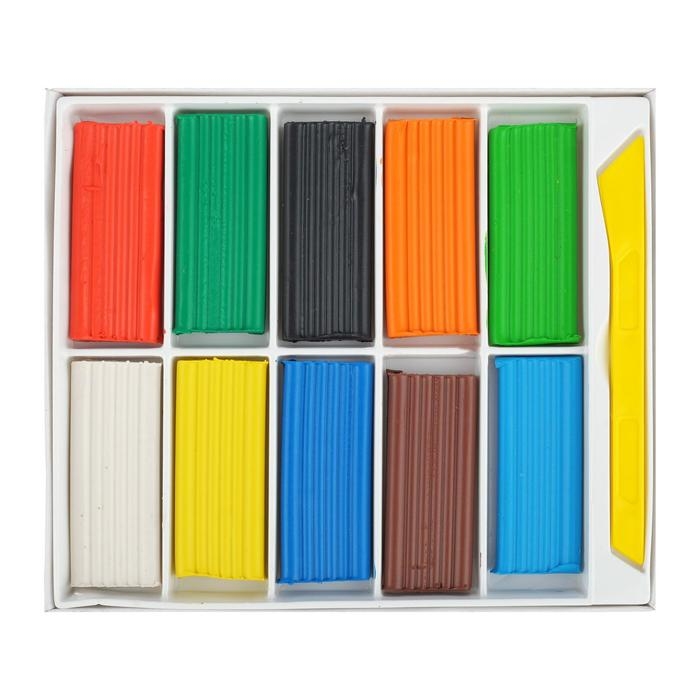 Пластилин GLOBUS Пластилин GLOBUS "Детский", 10 цветов, 150 г, мягкий