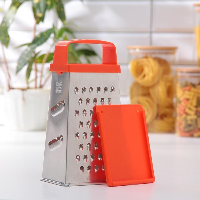 Тёрка «Универсал», 4 грани,с крышкой-дозатором и с пластмассовой ручкой 11×8,5×22 см, цвет МИКС Тёрка «Универсал», 4 грани,с крышкой-дозатором и с пластмассовой ручкой 11×8,5×22 см, цвет МИКС