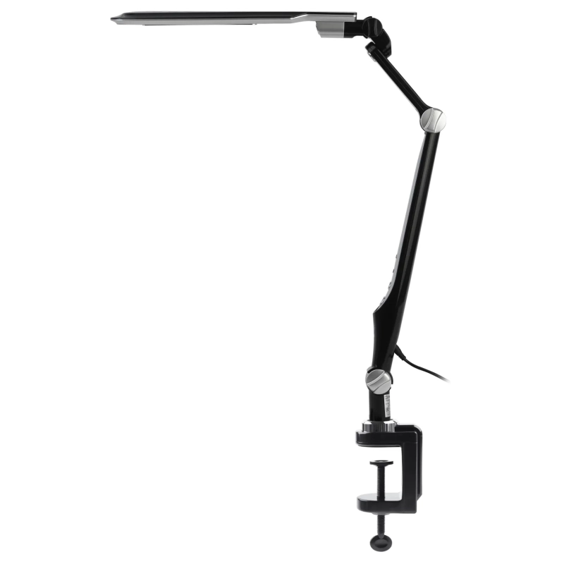 Светильник настольный ЭРА NLED-496-12W-BK светодиодный на струбцине черный