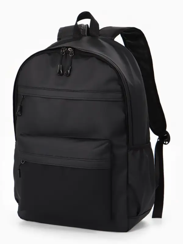 Рюкзак 31*14*46 см, 1 отд, 5 н/карм, Однотон, Водонепрон. черный