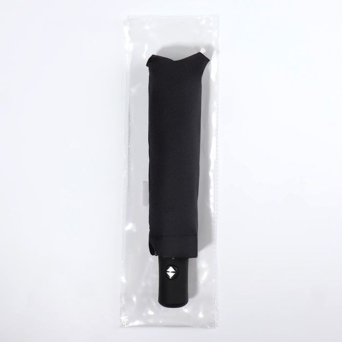 Зонт автоматический «Шёпот», 3 сложения, 8 спиц, R = 48/55 см, D = 110 см, цвет чёрный Зонт автоматический «Шёпот», 3 сложения, 8 спиц, R = 48/55 см, D = 110 см, цвет чёрный