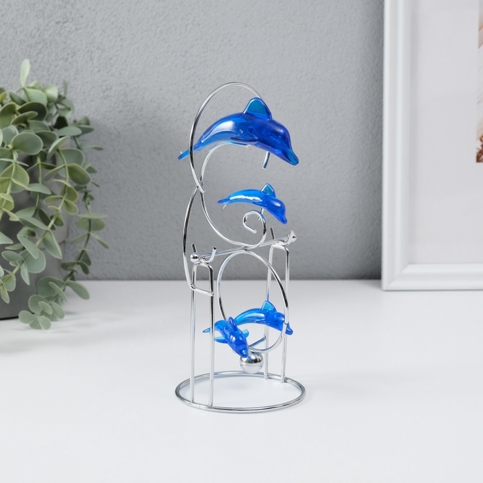 Маятник Маятник "Дельфины" 1 бол и 3 мал 9,5 х 8 х 19,5 см