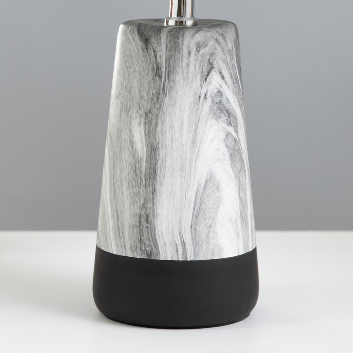 Настольная лампа Настольная лампа "Адриен" E14 40Вт серый-черный 23х23х40 см RISALUX